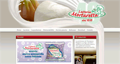 Desktop Screenshot of latteriamortaretta.it